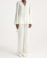 Mandarin silk  top