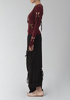 Longsleeve with metallc rings