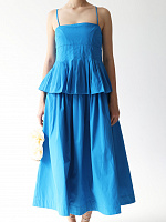 PEPLUM PLEATED DRESS