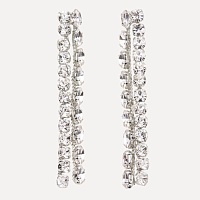 EARRINGS 05 RHODIUM SILVER