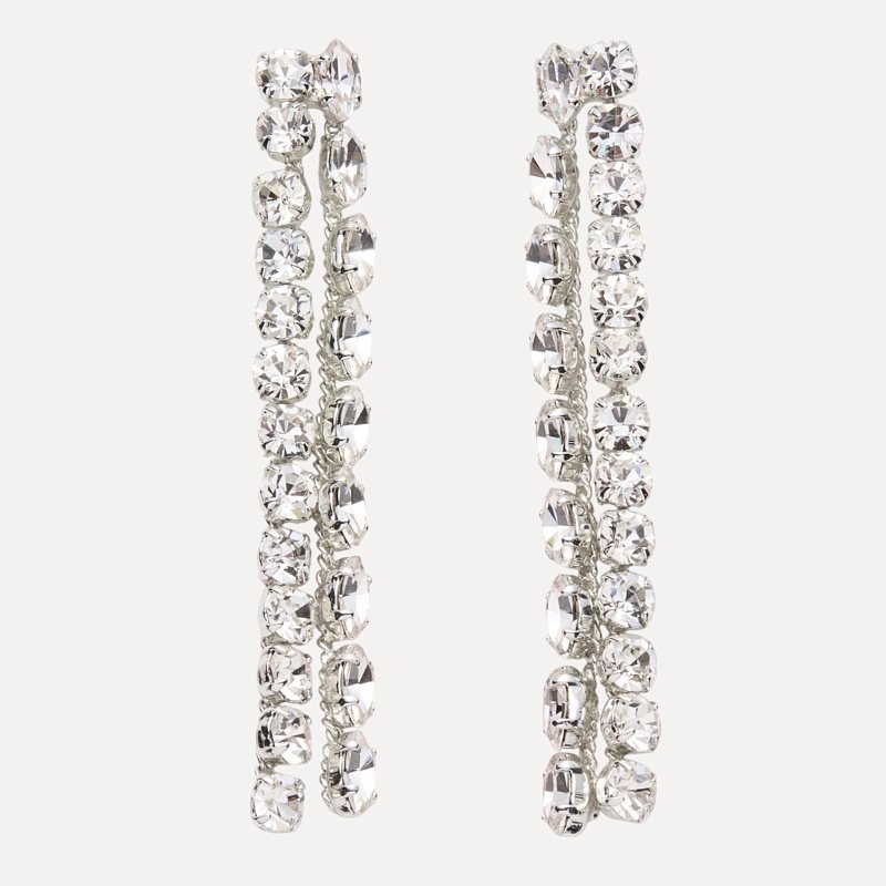 EARRINGS 05 RHODIUM SILVER