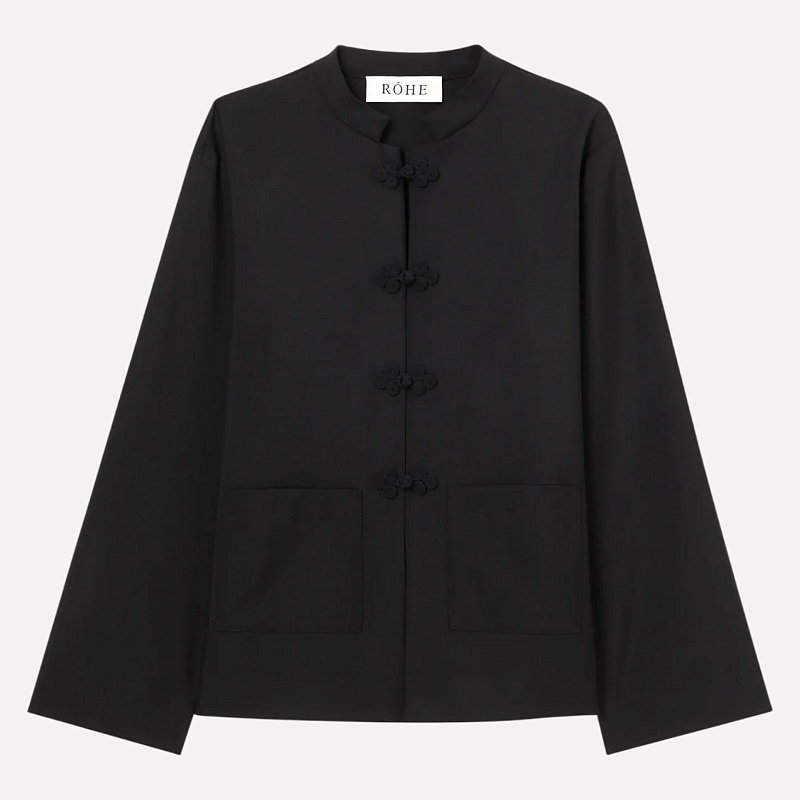 Mandarin closure jacket