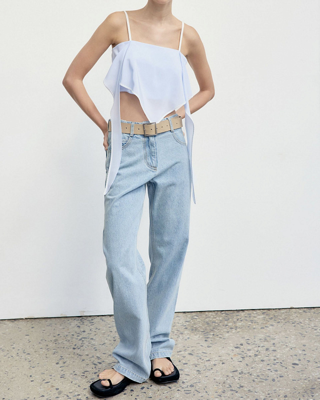 STRAIGHT FIT DENIM LIGHT BLUE