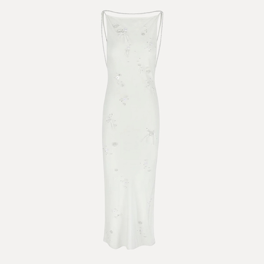 SLIP DRESS PEARL