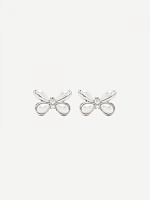 Pearl Butterfly Flower Basic Earrings (Small)